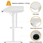 Futzca Height Adjustable Electric Standing Desk Sit Stand Computer Stand up Desk with Splice Board