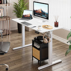 Futzca Height Adjustable Electric Standing Desk Sit Stand Computer Stand up Desk with Splice Board