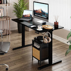 Futzca Height Adjustable Electric Standing Desk Sit Stand Computer Stand up Desk with Splice Board