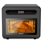 Geek Chef 26 QT Steam Air Fryer Toast Oven Combo , 50 Cooking Presets ,Black Stainless Steel