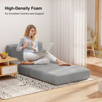 3 in 1 Convertible Flip Chair, Fold Down Chair, Flip Out Lounger Sleeper Bed