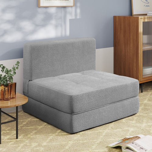 3 in 1 Convertible Flip Chair, Fold Down Chair, Flip Out Lounger Sleeper Bed