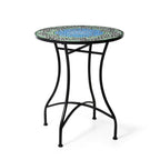 Glitzhome Outdoor Metal Folding Bistro Set 3PCS Patio Table Chairs
