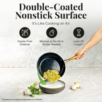 Gotham Steel Black Pots and Pans 15 Piece Ultra Nonstick Ceramic Cookware Set with Utensils