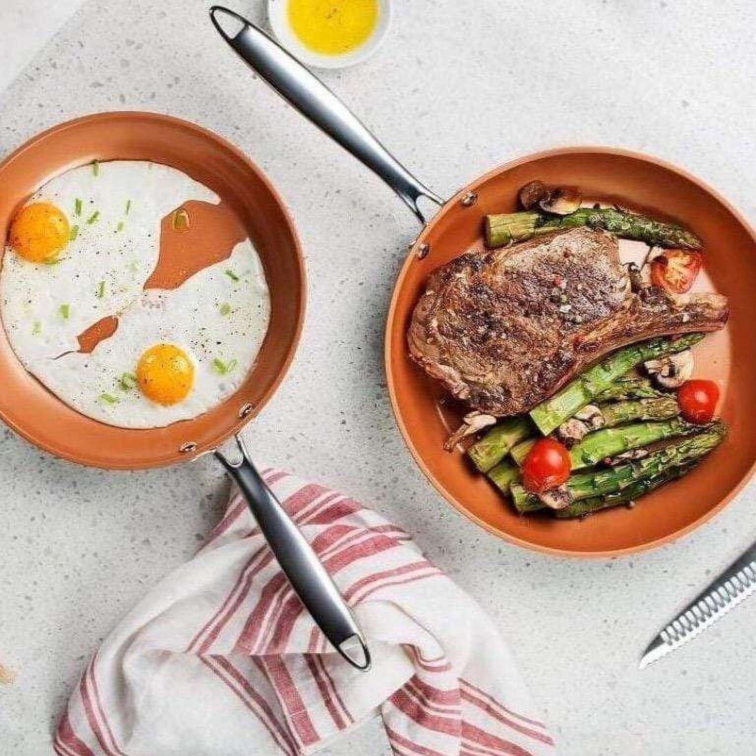 Gotham Steel Pro Hard Anodized 3 Pack Nonstick Fry Pan Set - 8'' 10'' and 12''