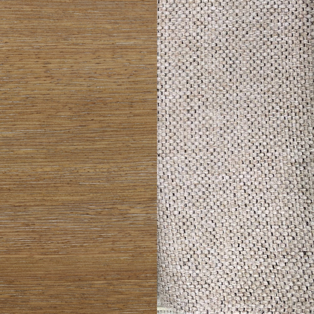 Gracie Modern Bar Stool, Boucle Upholstered Chair and Brushed Wooden Legs
