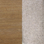 Gracie Modern Bar Stool, Boucle Upholstered Chair and Brushed Wooden Legs