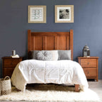 Grain Wood Furniture Shaker Solid Wood Panel Platform Bed
