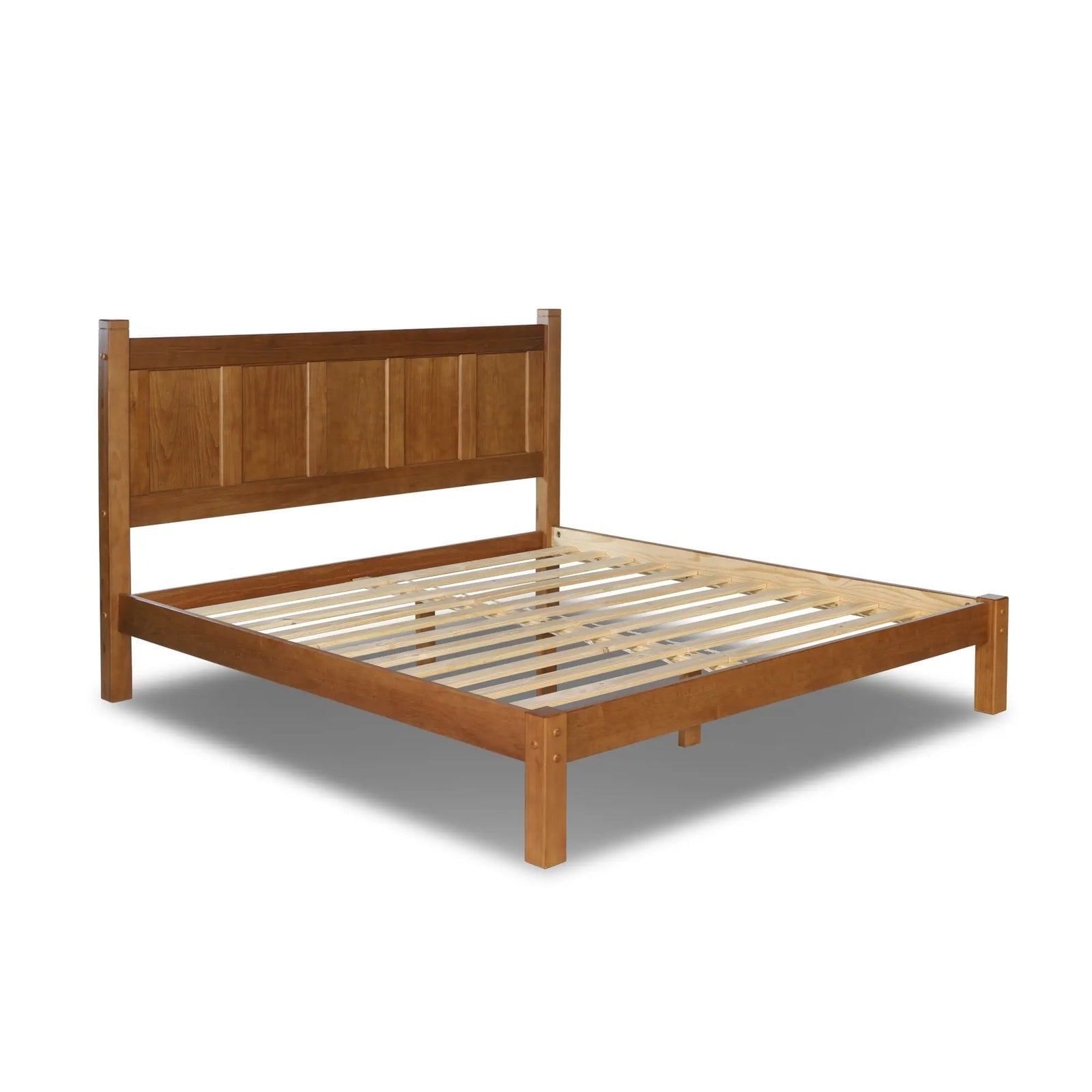Grain Wood Furniture Shaker Solid Wood Panel Platform Bed