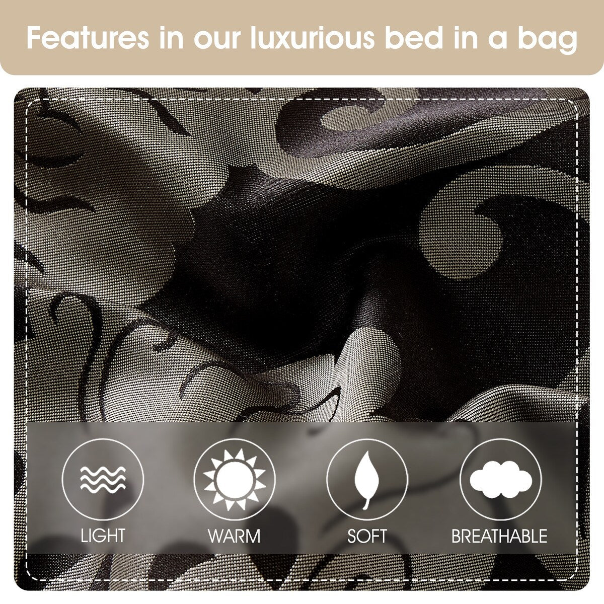 Nanshing Brie 9 Piece Floral Jacquard Comforter Set