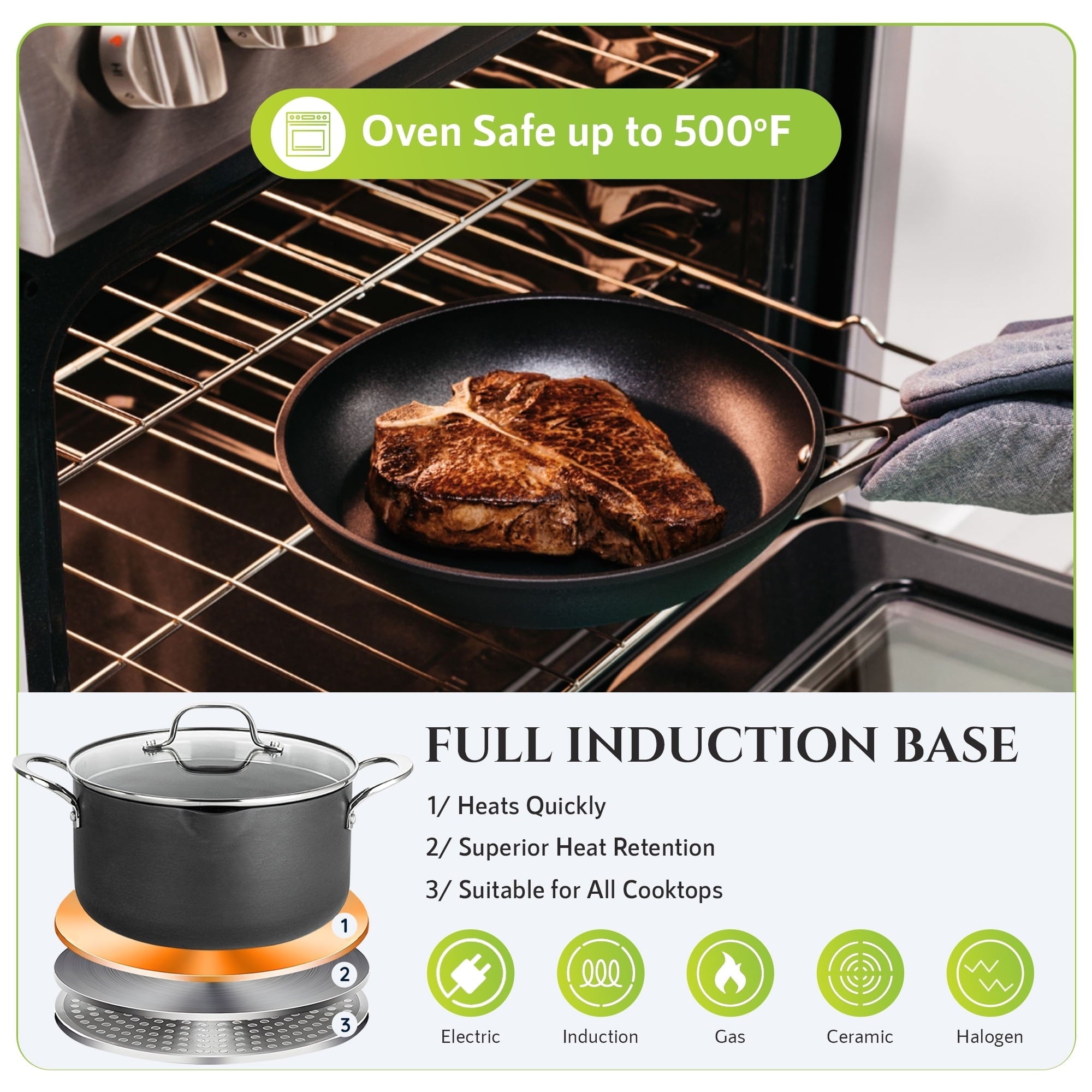 Granitestone Armor Max 14 Piece Hard Anodized Cookware Set