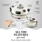 Granitestone Piezano Indoor/Outdoor Electric Pizza Oven w Ceramic Stone