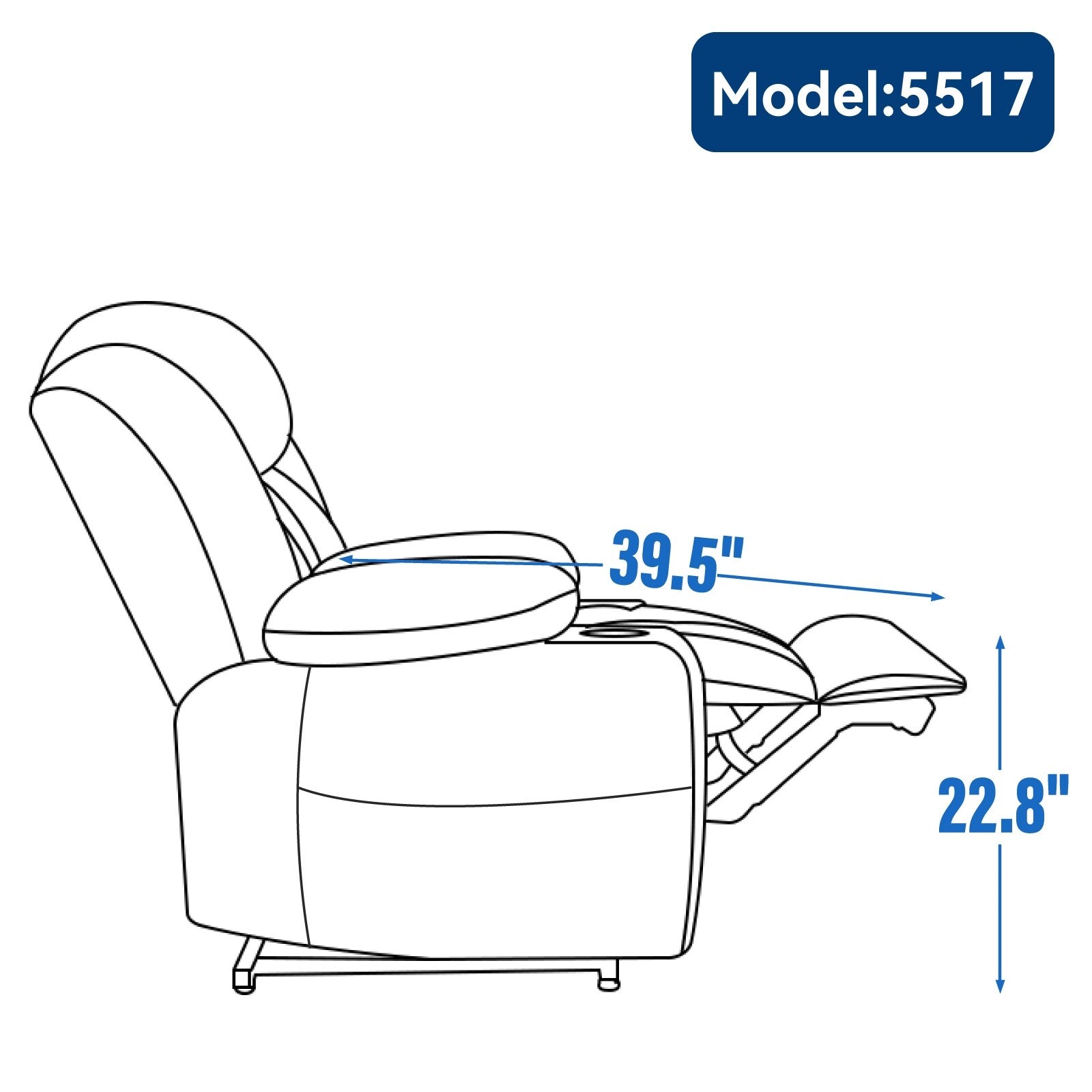 Grey Chenille Power Lift Recliner with Massage, Lumbar Heating, USB & Type-C Ports, and Stainless Steel Drink Holders