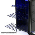 Gymax 120 Can Beverage Refrigerator Beer Wine Soda Drink Cooler Mini