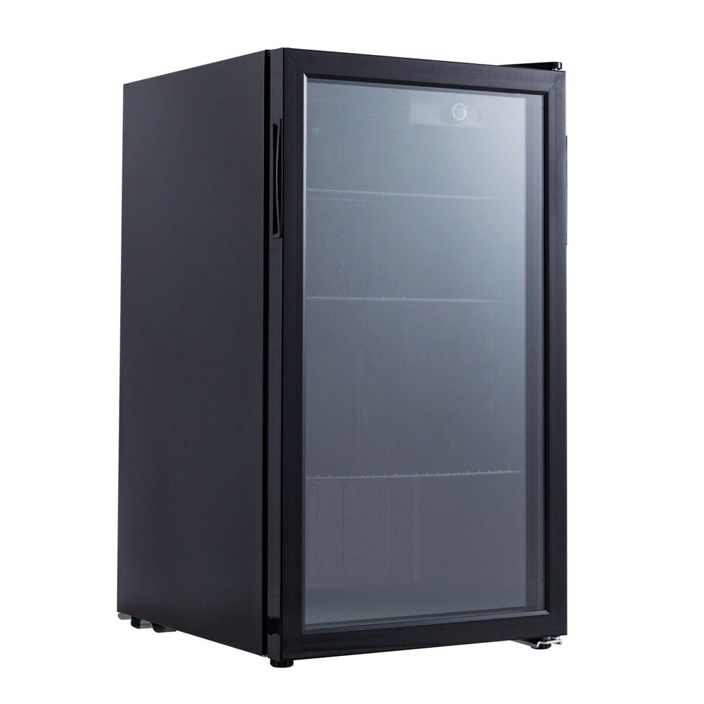 Gymax 120 Can Beverage Refrigerator Beer Wine Soda Drink Cooler Mini