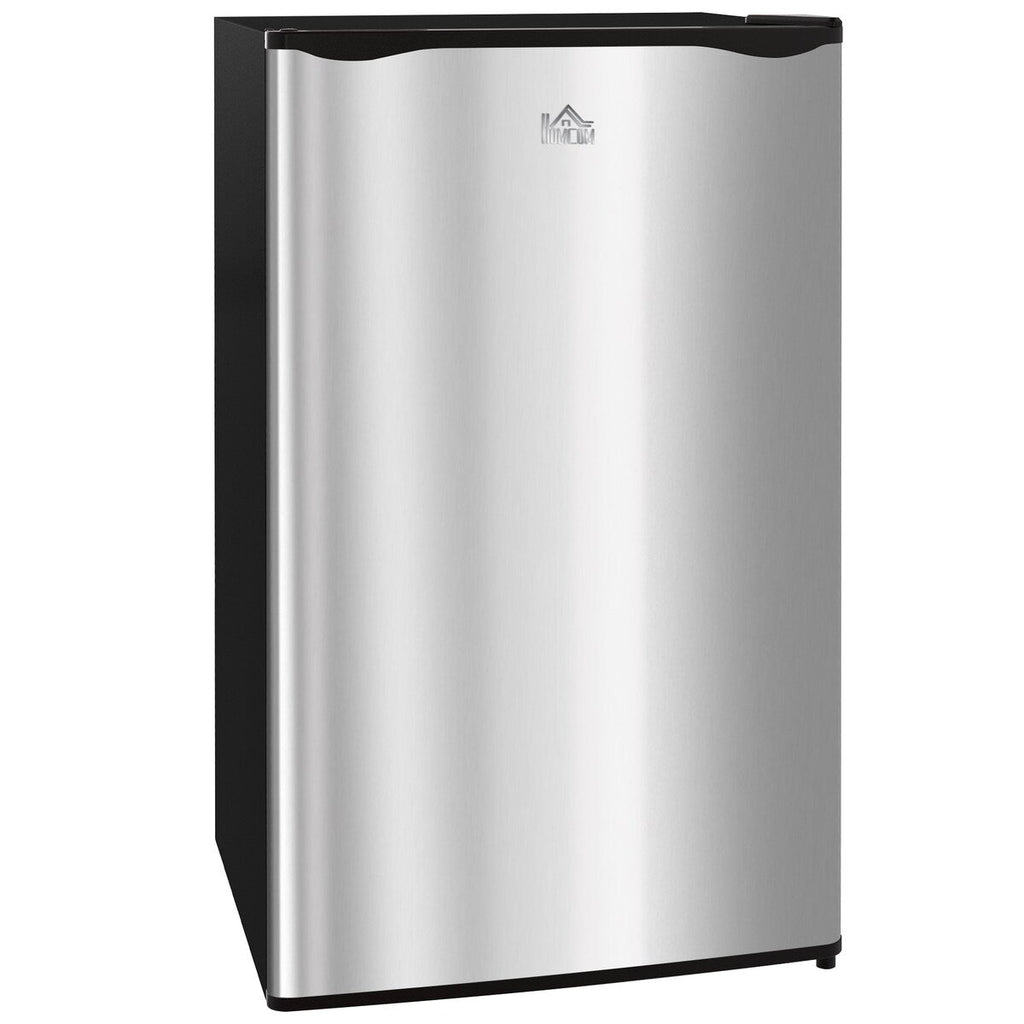 HOMCOM 3.2 Cu.Ft Mini Fridge with Freezer, Single Door Compact Refrigerator with Adjustable Thermostat