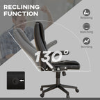 HOMCOM High Back Vibration Massage Office Chair with 6 Vibration Points, Beige