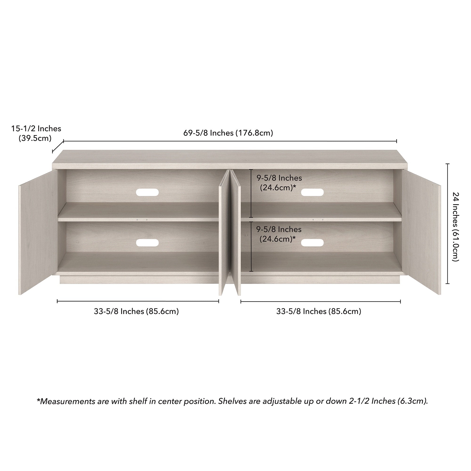 Hanson Rectangular TV Stand for TV's up to 75