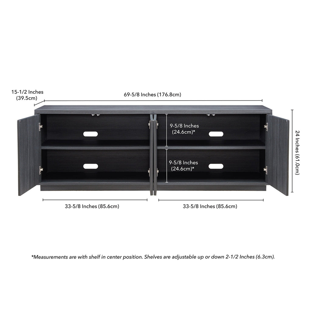 Hanson Rectangular TV Stand for TV's up to 75