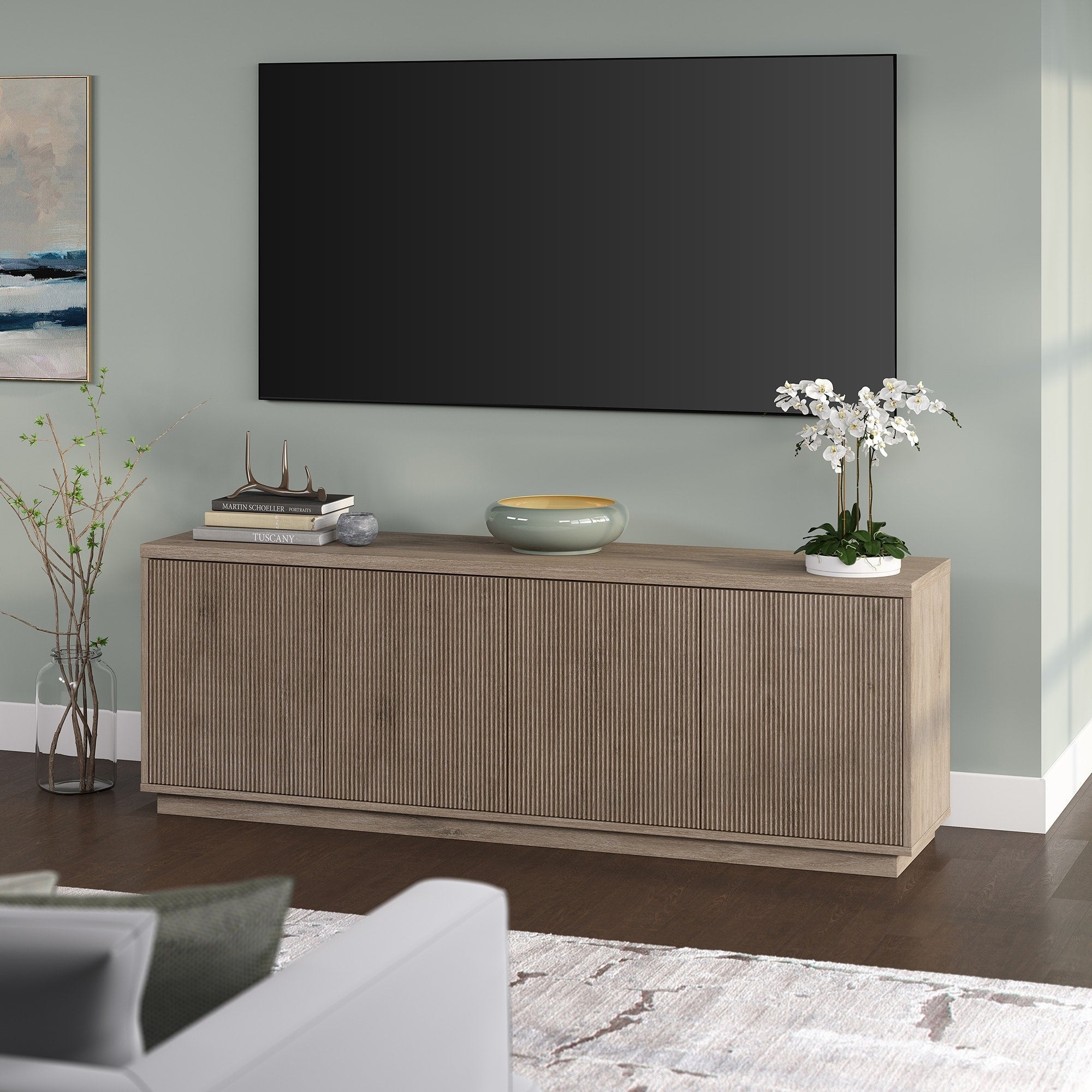 Hanson Rectangular TV Stand for TV's up to 75