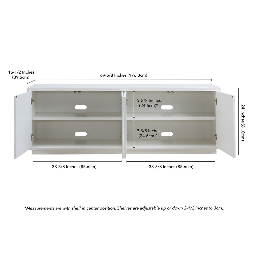 Hanson Rectangular TV Stand for TV's up to 75