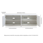 Hanson Rectangular TV Stand for TV's up to 75