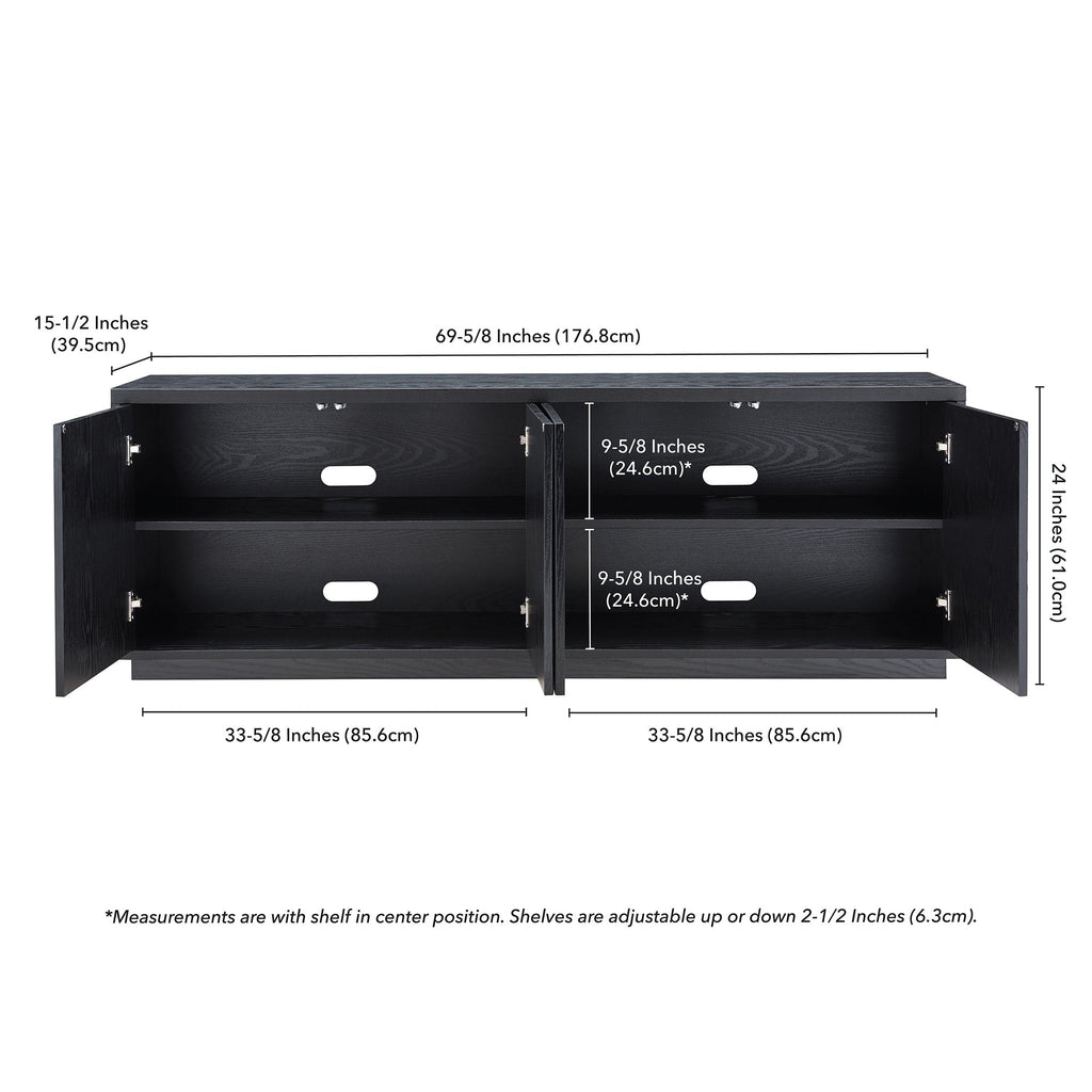 Hanson Rectangular TV Stand for TV's up to 75
