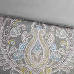 Harbor House Hallie 6-piece Grey Damask Pattern Cotton Comforter Set
