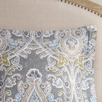 Harbor House Hallie 6-piece Grey Damask Pattern Cotton Comforter Set