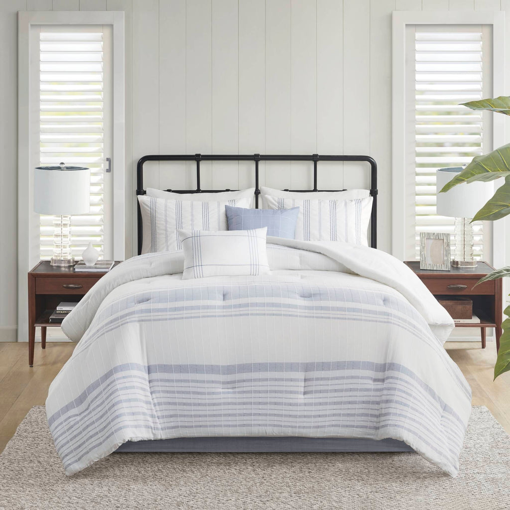 Harbor House Morgan 6 Piece Cotton Jacquard Oversized Comforter Set