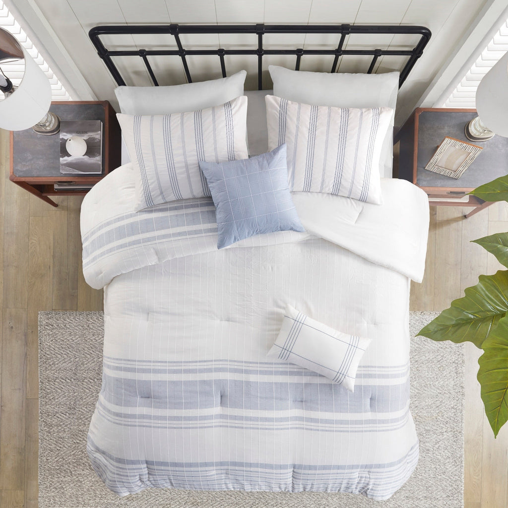 Harbor House Morgan 6 Piece Cotton Jacquard Oversized Comforter Set
