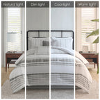 Harbor House Morgan 6 Piece Cotton Jacquard Oversized Comforter Set