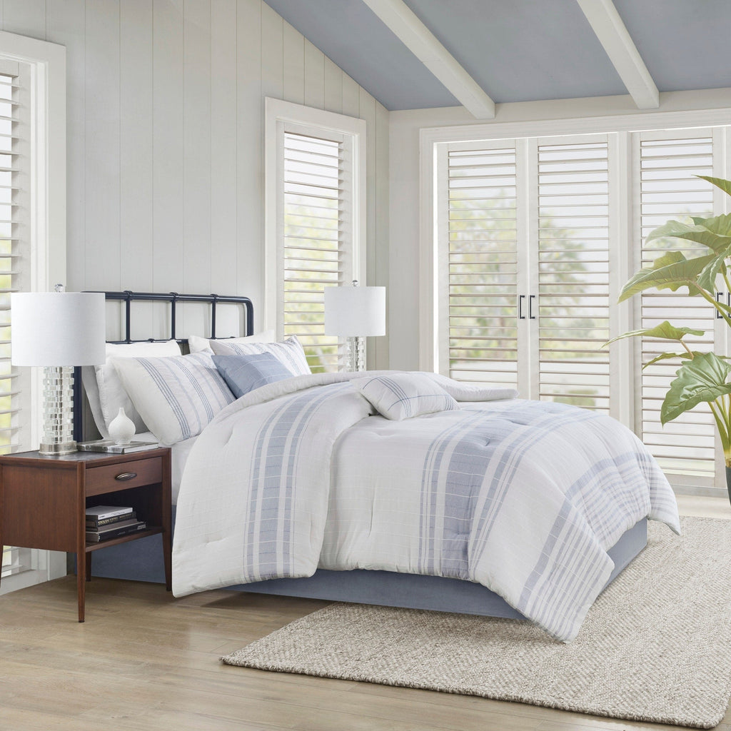 Harbor House Morgan 6 Piece Cotton Jacquard Oversized Comforter Set