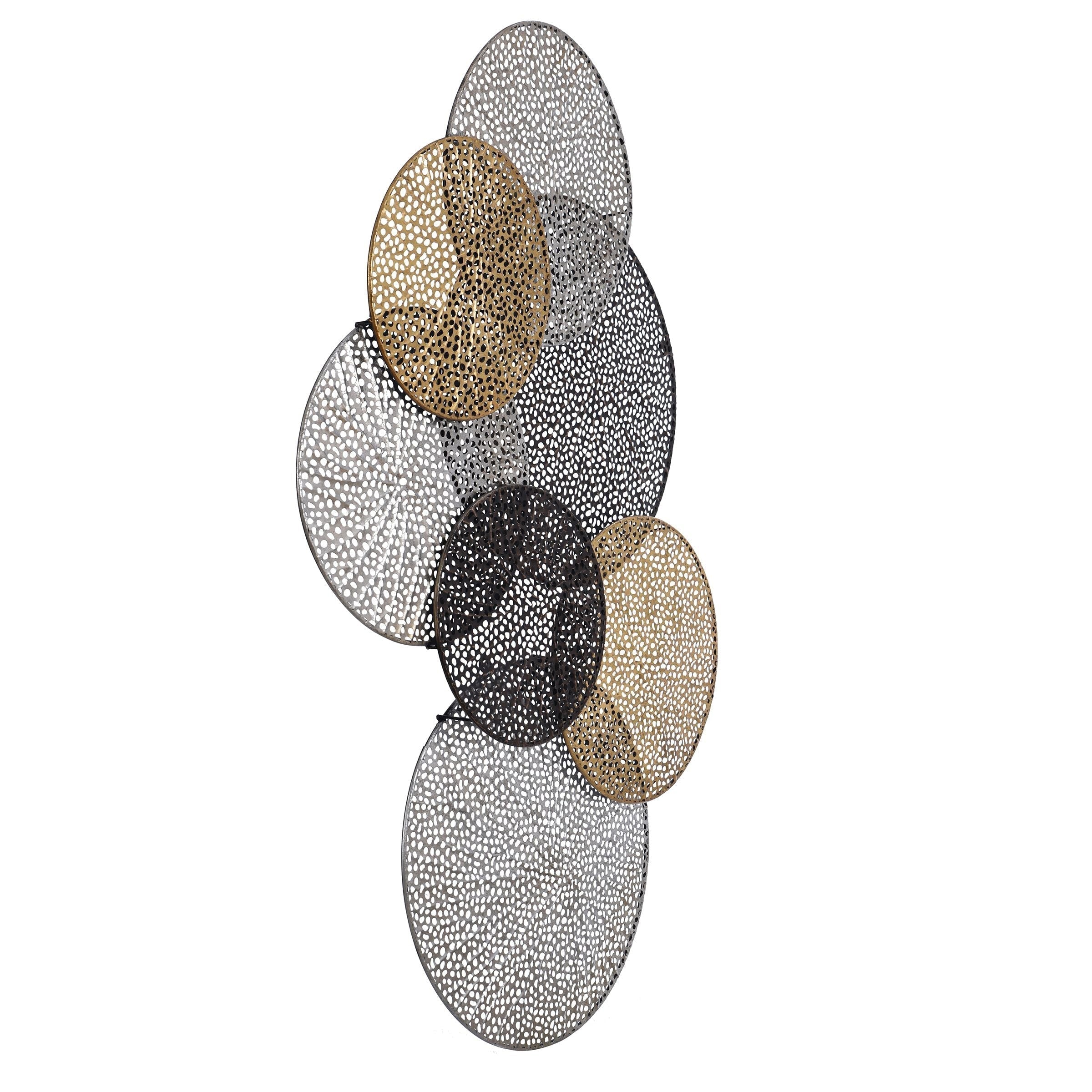 Harp & Finial Sahara Multicolored Metal Wall Art
