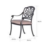 Manasquan 13-piece Gunmetal Aluminum Dining Set by Havenside Home