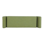HomePop Modern Sherpa Storage Bench with Wood Legs