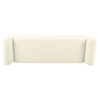 HomePop Modern Sherpa Storage Bench with Wood Legs