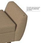 HomePop Modern Sherpa Storage Bench with Wood Legs