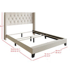 Homer Tufted Upholstered Panel Bed