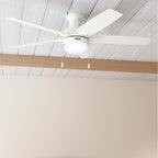 Hunter 52 Anisten Low Profile Ceiling Fan with LED Light and Pull Chain - Modern, Contemporary, Transitional