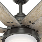 Hunter WiFi Whittington Ceiling Fan with LED Light, Handheld Remote - Windmill - Industrial, Farmhouse, Rustic - SMART FAN!