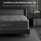 SweDrea 14 in. Luxurious Double-Sided Hybrid Mattress – Medium/Firm with CertiPUR-US, SGS and OEKO-TEX