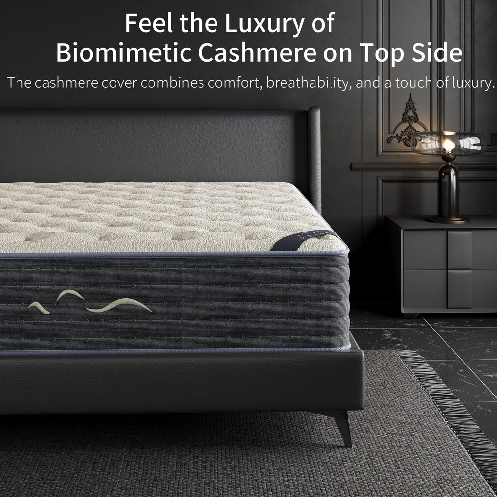 SweDrea 14 in. Luxurious Double-Sided Hybrid Mattress – Medium/Firm with CertiPUR-US, SGS and OEKO-TEX
