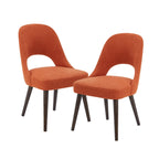 INK IVY Nola Upholstered Dining Side Chairs with Cutout Back design (Set of 2)