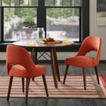 INK IVY Nola Upholstered Dining Side Chairs with Cutout Back design (Set of 2)