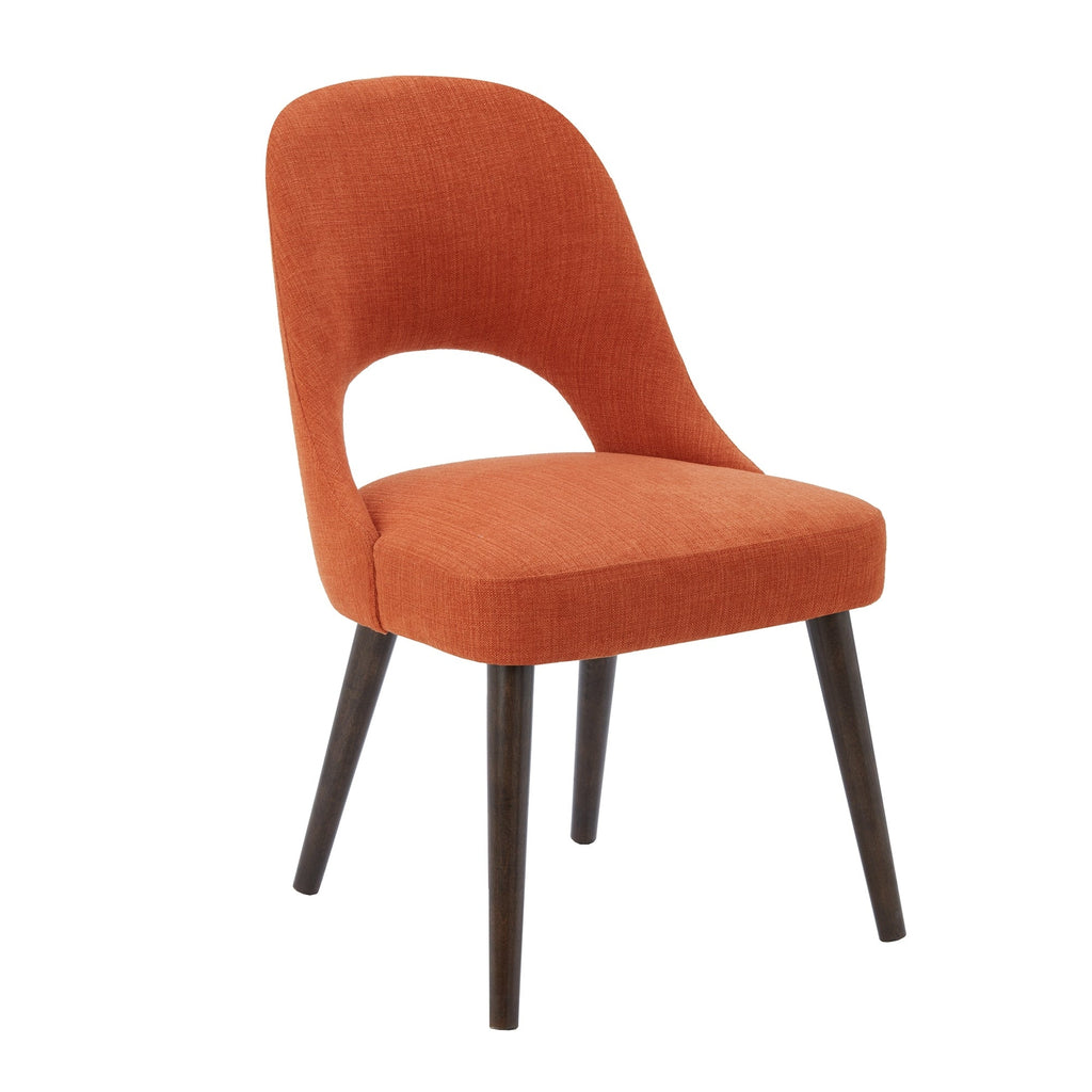 INK IVY Nola Upholstered Dining Side Chairs with Cutout Back design (Set of 2)