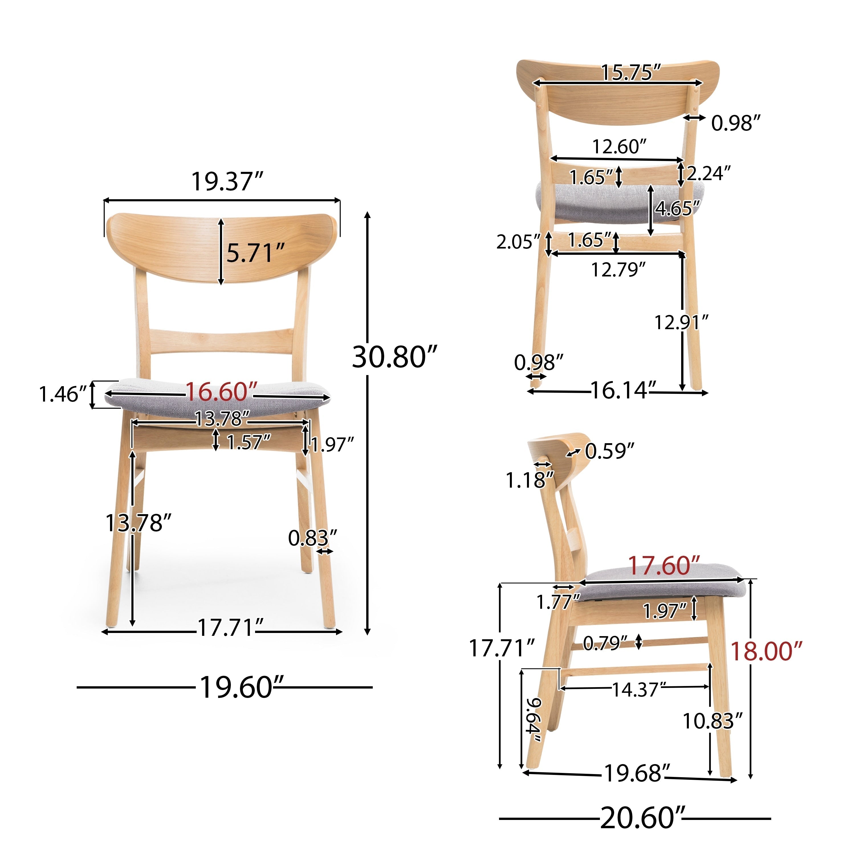 Idalia Mid-century Modern Dining Chairs (Set of 4) by Christopher Knight Home