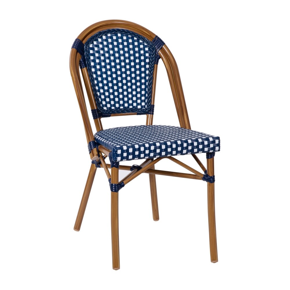 Indoor/Outdoor Commercial Bistro Set with Table and Four Chairs