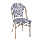 Indoor/Outdoor Commercial Bistro Set with Table and Two Chairs