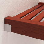 John Louis Home Solid Wood Reach-In Simplicity Closet System Red Mahogany